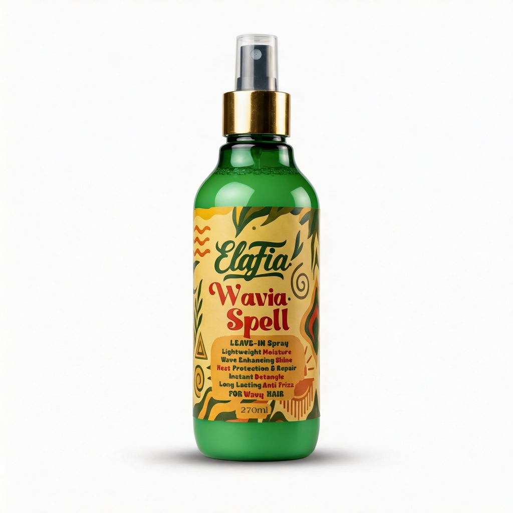Wavia Spell Leave-In Spray for wavy hair Egypt - lightweight frizz control heat protection
