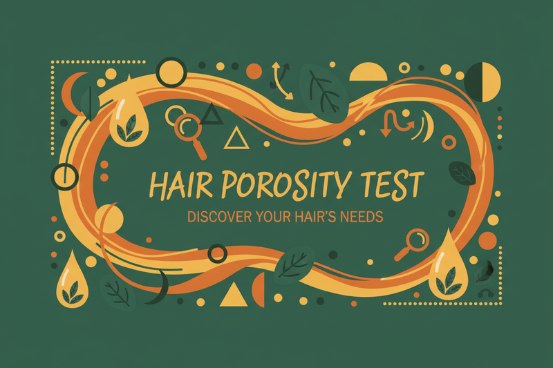 Hair Porosity Test Card - Horizontal